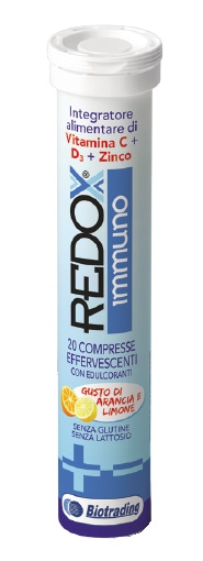 REDOX IMMUNO EFFERVESCENTE 20 COMPRESSE GUSTO ARANCIA E LIMONE - Pharmaleader