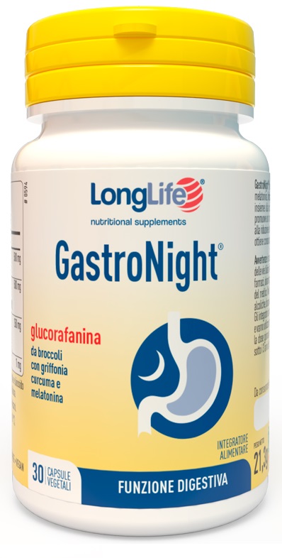 LONGLIFE GASTRONIGHT 30 CAPSULE VEGETALI - Pharmaleader