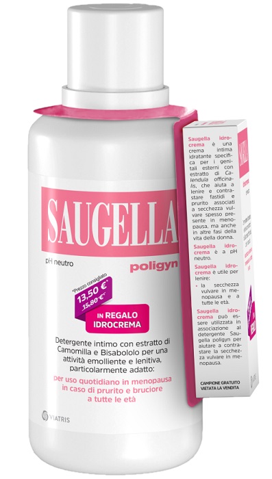 SAUGELLA POLIGYN 500ML + SAUGELLA IDROCREMA 10ML IN REGALO - Pharmaleader
