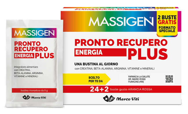 MASSIGEN PRONTO RECUPERO ENERGIA PLUS 24 BUSTINE + 2 BUSTINE - Pharmaleader