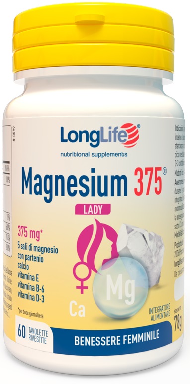 LONGLIFE MAGNESIUM 375 LADY 60 TAVOLETTE - Pharmaleader