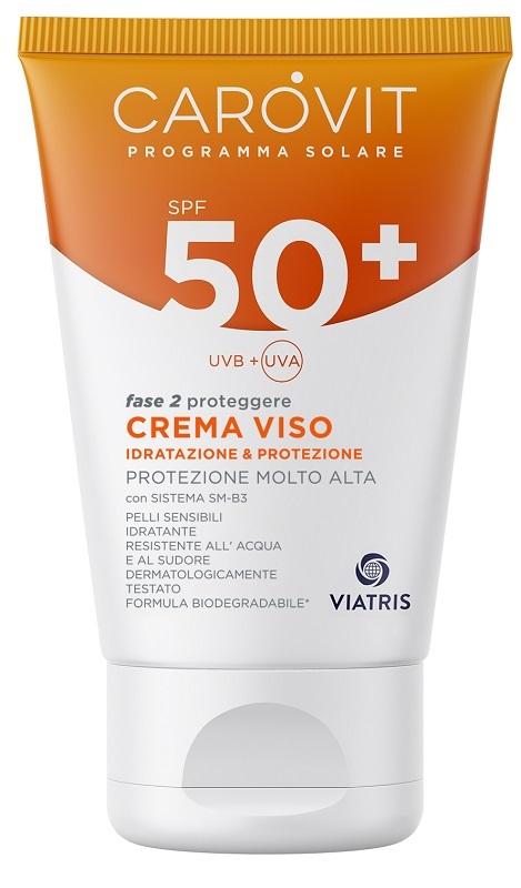 CAROVIT PROGRAMMA SOLARE CREMA VISO SPF50+ 50 ML - Pharmaleader