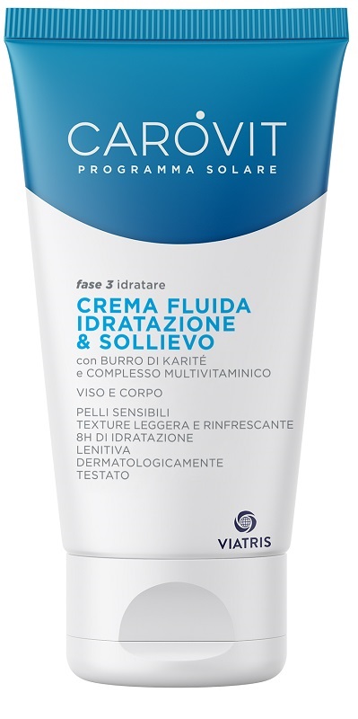 CAROVIT PROGRAMMA SOLARE CREMA FLUIDA IDRATAZIONE & SOLLIEVO 150 ML - Pharmaleader
