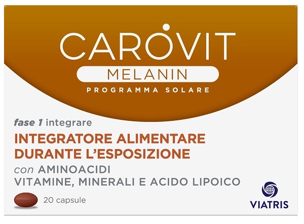 CAROVIT MELANIN PROGRAMMA SOLARE 20 CAPSULE - Pharmaleader