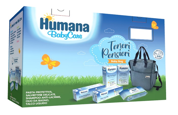 TENERI PENSIERI BABY BAG BABY CARE PASTA 100 ML + SALVIETTE 72 PEZZI + OLIO DA BAGNO 200 ML + SHAMPOO 200 ML + TALCO LIQUIDO 100 ML - Pharmaleader