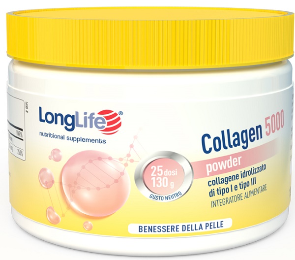 LONGLIFE COLLAGEN 5000 POWDER 130 G - Pharmaleader