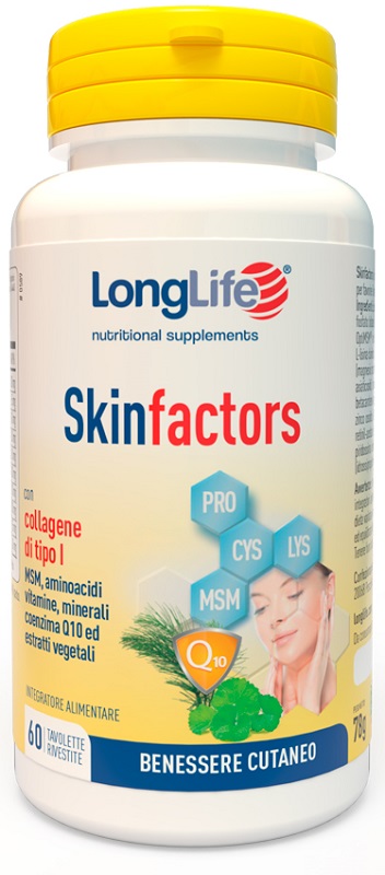 LONGLIFE SKIN FACTORS 60 TAVOLETTE RIVESTITE - Pharmaleader