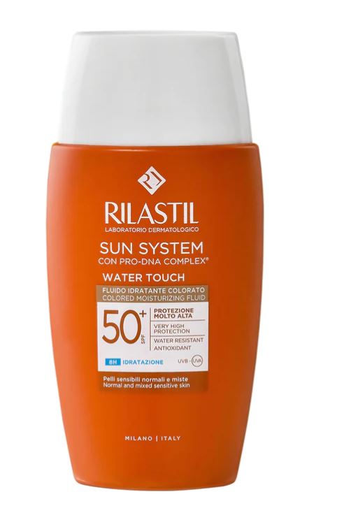 RILASTIL SUN SYSTEM WATER TOUCH COLOR FLUIDO SPF50+ 50 ML - Pharmaleader