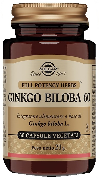 GINKGO BILOBA 60 60 CAPSULE VEGETALI - Pharmaleader