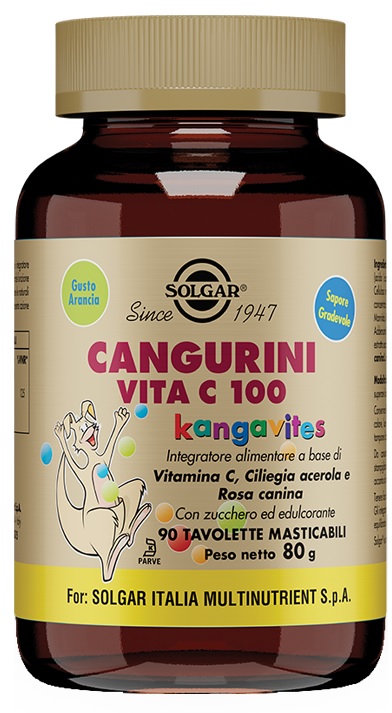 CANGURINI VITA C 100 90 TAVOLETTE MASTICABILI - Pharmaleader