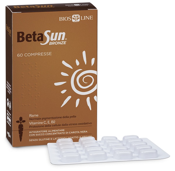 BIOSLINE BETASUN BRONZE 60 COMPRESSE - Pharmaleader