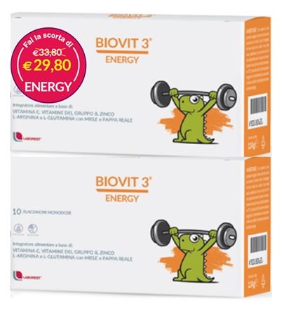 BIOVIT 3 ENERGY MULTIPACK 10 FLACONI X 2 - Pharmaleader