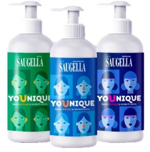 SAUGELLA YOUNIQUE BUNDLE 1 DERMOLIQUIDO 200 ML + 1 ATTIVA 200 ML + 1 IDRASERUM 200 ML - Pharmaleader