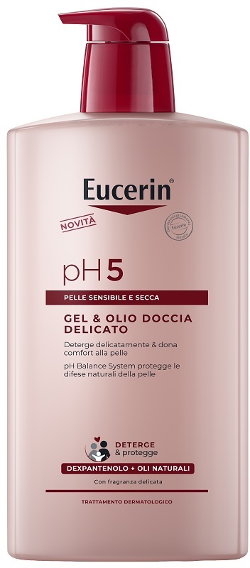 EUCERIN GEL & OLIO DOCCIA DELICATO 1 LITRO - Pharmaleader