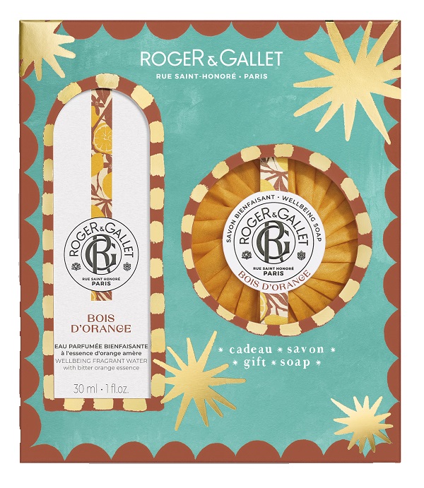 ROGER&GALLET SET NATALE BOIS D'ORANGE EAU DE PARFUM 30 ML + SAPONETTA 100 G 25 - Pharmaleader