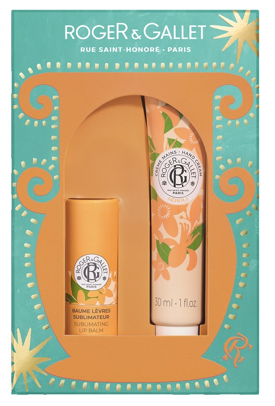 ROGER&GALLET SET NATALE NEROLI CREMA MANI 30 ML + BALSAMO LABBRA 25 - Pharmaleader