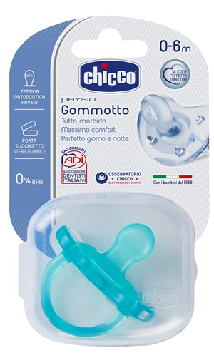 CHICCO GOMMOTTO IN SILICONE BOY 0-6 MESI 1 PEZZO - Pharmaleader