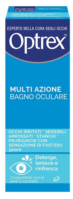 BAGNO OCULARE OPTREX MULTI AZIONE 300 ML + OCCHIERA FLESSIBILE - Pharmaleader