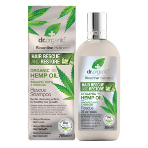DR ORGANIC HEMP OIL OLIO DI CANAPA RESCUE SHAMPOO RIPARATORE 265 ML - Pharmaleader