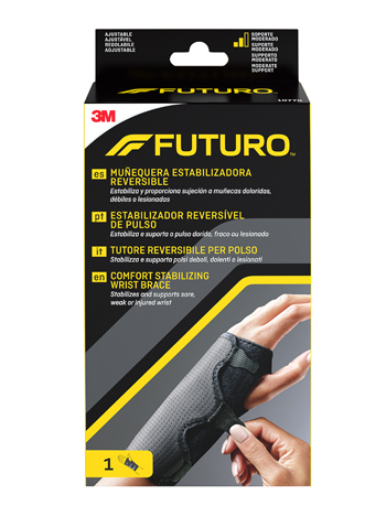 TUTORE PER POLSO REVERSIBILE FUTURO NERO 1 PEZZO - Pharmaleader