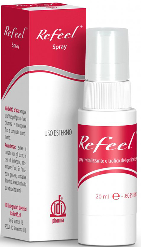 REFEEL SPRAY RIVITALIZZANTE E TROFICO DEI GENITALI ESTERNI FEMMINILI 20 ML - Pharmaleader