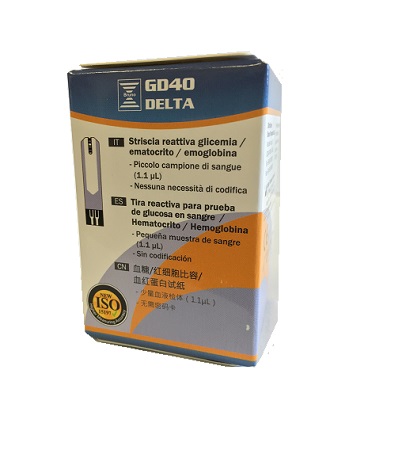 STRISCE MISURAZIONE GLICEMIA BRUNO GD40 DELTA 25 PEZZI - Pharmaleader