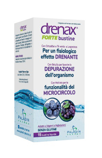 DRENAX FORTE MIRTILLO E UVA 15 BUSTINE - Pharmaleader