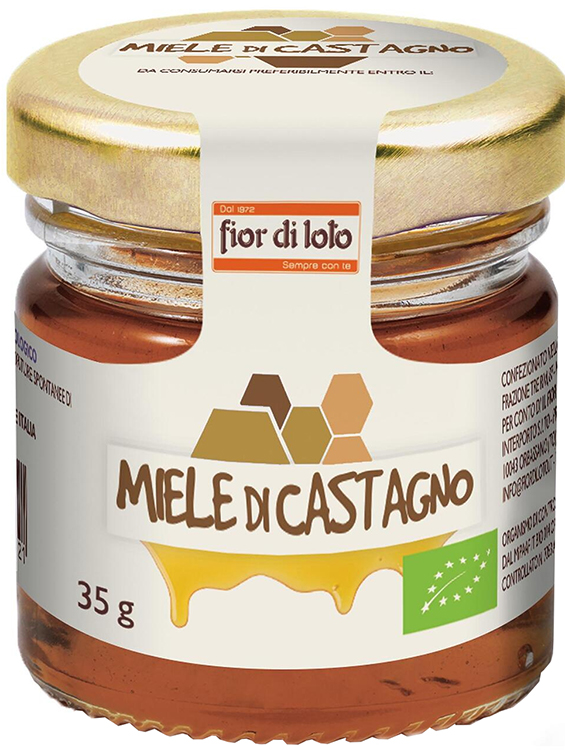 FIOR DI LOTO MINI MIELE DI CASTAGNO BIO 35 G - Pharmaleader