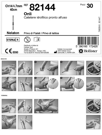 CATETERE IDROFILICO ONLI PRONTO ALL'USO 40 CM CH 14 30 PEZZI - Pharmaleader