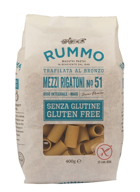 RUMMO MEZZI RIGATONI N51 DI RISO INTEGRALE E MAIS 400 G - Pharmaleader