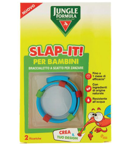 JUNGLE FORMULA SLAP-IT BRACCIALETTO ANTI-ZANZARE PER BAMBINI+ 2 RICARICHE - Pharmaleader