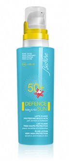 DEFENCE SUN 50+ BABY&KID LATTE FLUIDO PROTEZIONE MOLTO ALTA 125 ML - Pharmaleader