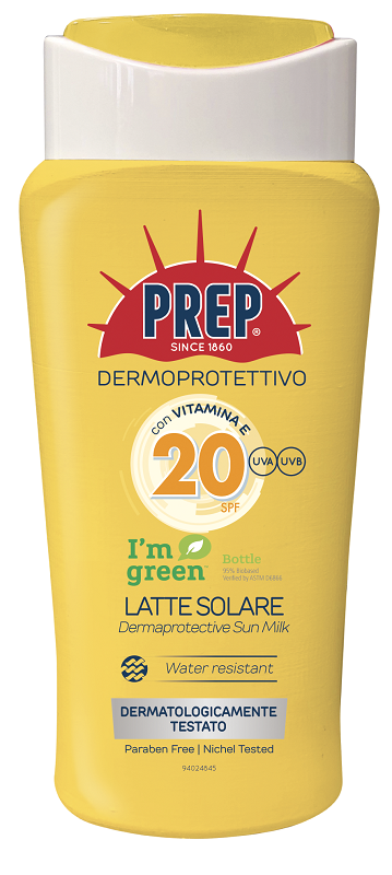 PREP DERMOPROTETTIVO LATTE SOLARE SPF20 200 ML - Pharmaleader