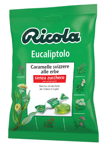 RICOLA EUCALIPTOLO SENZA ZUCCHERO 70 G - Pharmaleader