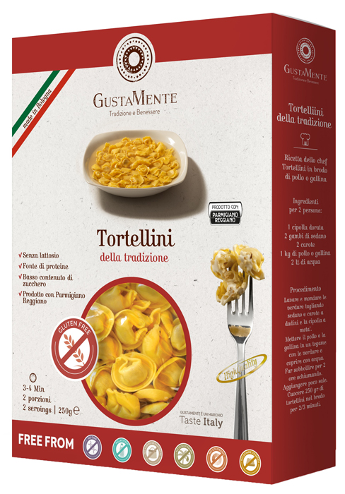 GUSTAMENTE TORTELLINI PROSCIUTTO 250 G - Pharmaleader