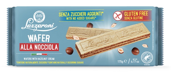 ZEROLE WAFERS ALLA NOCCIOLA SENZA ZUCCHERI AGGIUNTI 175 G - Pharmaleader