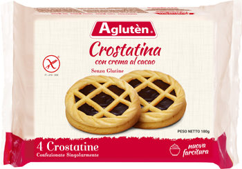 AGLUTEN CROSTATINA CON CREMA DI CACAO 180 G - Pharmaleader