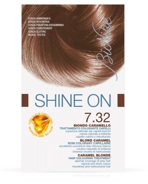 BIONIKE SHINE ON TRATTAMENTO COLORANTE CAPELLI BIONDO CARAMELLO 7.32 - Pharmaleader