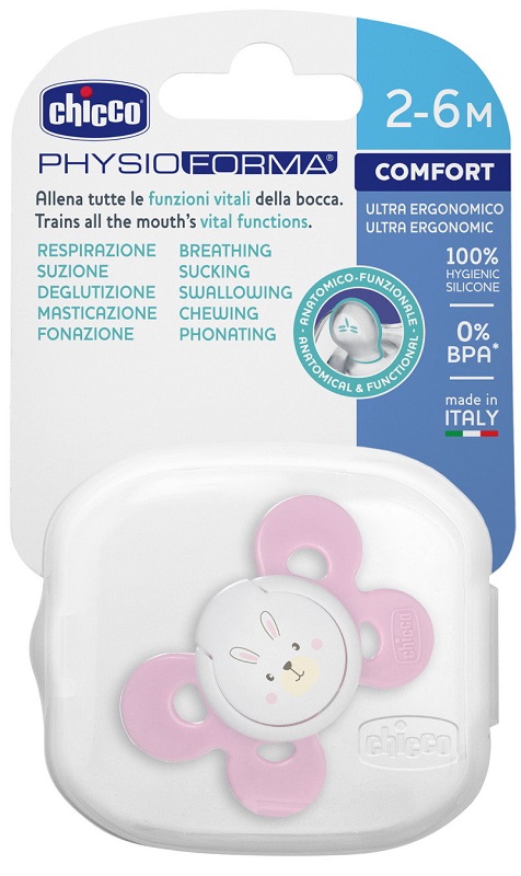 CHICCO SUCCHIETTO COMFORT GIRL IN SILICONE 2-6 MESI 1 PEZZO - Pharmaleader