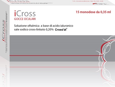ICROSS SOLUZIONE OFTALMICA ACIDO IALURONICO CROSS-LINKATO 0,2% 15 MONODOSI DA 0,35 ML - Pharmaleader