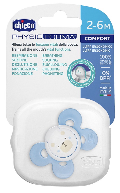CHICCO SUCCHIETTO COMFORT BOY IN SILICONE 2-6 MESI 1 PEZZO - Pharmaleader