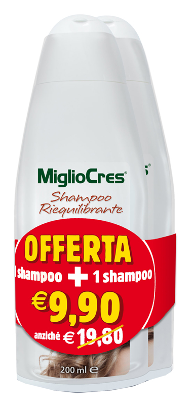 MIGLIOCRES SHAMPOO RIEQUILIBRANTE BIPACK 200 ML - Pharmaleader