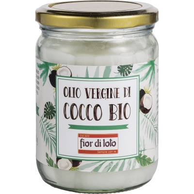 FIOR DI LOTO OLIO VERGINE DI COCCO BIO 450 ML - Pharmaleader