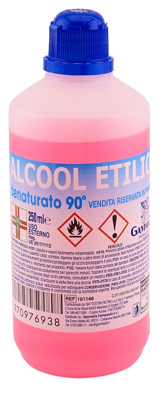 ALCOOL ETILICO DENATURATO 90 GRADI 250 ML - Pharmaleader