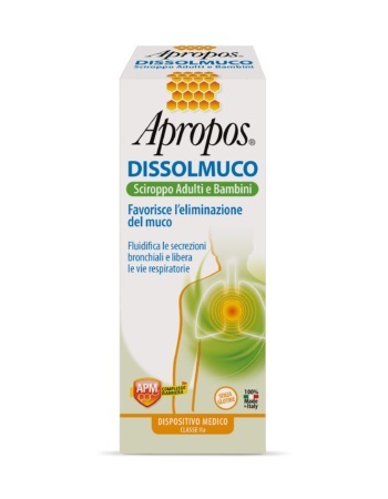 APROPOS DISSOLMUCO SCIROPPO ADULTI E BAMBINI 230 G - Pharmaleader