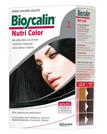 BIOSCALIN NUTRI COLOR 1 NERO SINCROB 124 ML - Pharmaleader