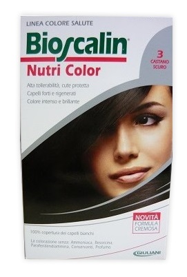 BIOSCALIN NUTRI COLOR 3 CASTANO SCURO SINCROB 124 ML - Pharmaleader