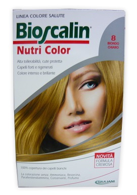 BIOSCALIN NUTRI COLOR 8 BIONDO CHIARO SINCROB 124 ML - Pharmaleader