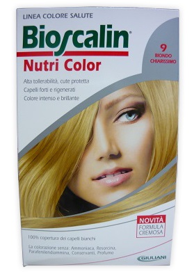 BIOSCALIN NUTRI COLOR 9 BIONDO CHIARISSIMO SINCROB 124 ML - Pharmaleader