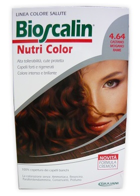 BIOSCALIN NUTRI COLOR 4,64 CASTANO MOGANO RAME 124 ML - Pharmaleader